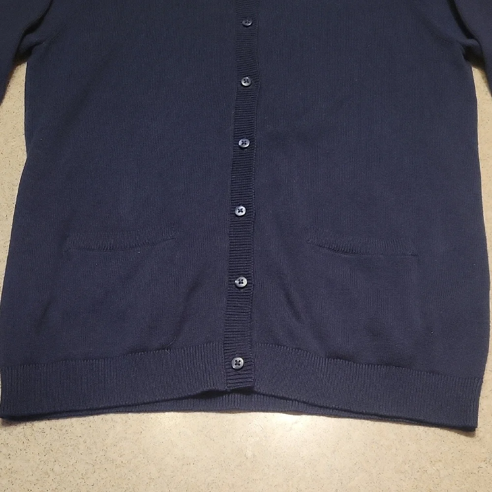 OshKosh B'gosh Blue Cardigan Sweater Classic Knit SIZE 14 NWT
